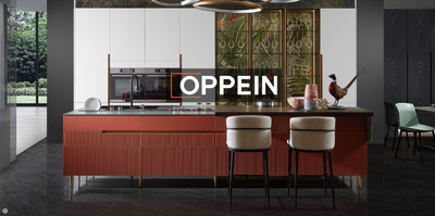 OPPEIN WordPress website hero featuring a contemporary kitchen