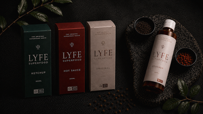 LYFE Superfood packaging detail